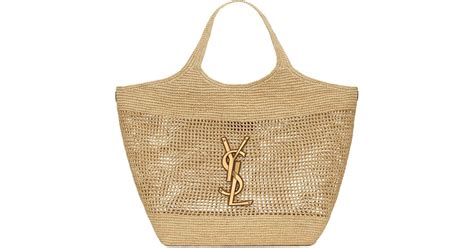 sac ysl raphia|ICARE IN RAFFIA .